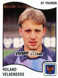 Sticker Roland Velkeneers - Football Belgium 1989-1990 - Panini