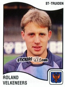 Sticker Roland Velkeneers - Football Belgium 1989-1990 n. 295 - Panini