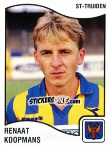 Sticker Renaat Koopmans - Football Belgium 1989-1990 - Panini
