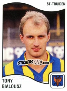 Sticker Tony Bialousz - Football Belgium 1989-1990 - Panini