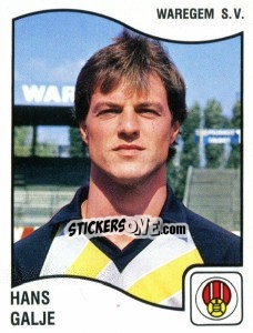 Sticker Hans Galje - Football Belgium 1989-1990 - Panini