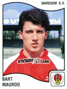 Sticker Bart Mauroo - Football Belgium 1989-1990 - Panini