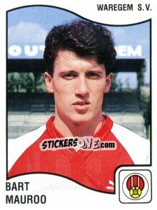 Sticker Bart Mauroo - Football Belgium 1989-1990 n. 314 - Panini