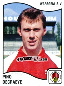 Sticker Pino Decraeye - Football Belgium 1989-1990 n. 318 - Panini