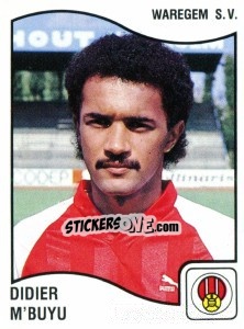 Sticker Didier M'Buyu - Football Belgium 1989-1990 - Panini