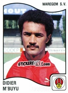 Sticker Didier M'Buyu - Football Belgium 1989-1990 n. 319 - Panini