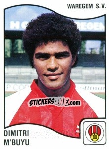 Sticker Dimitri M'Buyu - Football Belgium 1989-1990 n. 324 - Panini