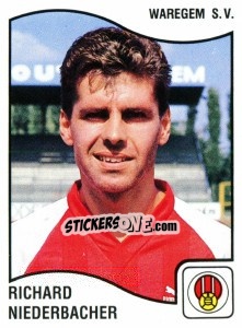 Sticker Richard Niederbacher - Football Belgium 1989-1990 n. 325 - Panini