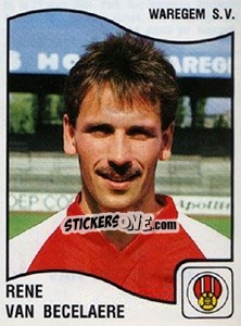 Cromo Rene van Beceleare - Football Belgium 1989-1990 - Panini