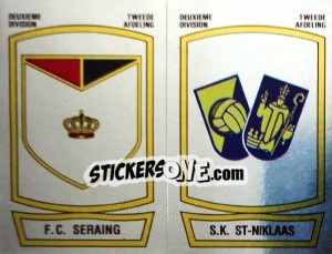 Figurina Badge F.C. Seraing / Badge S.K. St-Niklaas