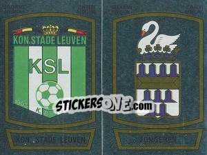 Figurina Badge Kon. Stade Leuven / Badge Tongeren - Football Belgium 1989-1990 - Panini