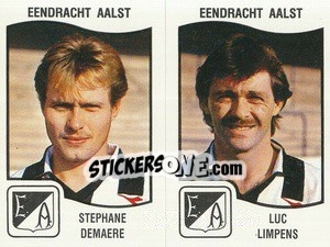 Cromo Stephane Demaere / Luc Limpens - Football Belgium 1989-1990 - Panini