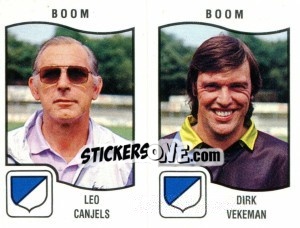 Cromo Leo Canjels / Dirk Vekeman - Football Belgium 1989-1990 - Panini