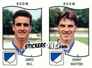 Figurina James Bell / Ronny Martens - Football Belgium 1989-1990 - Panini