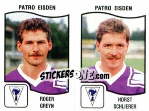 Figurina Roger Greyn / Horst Schlierer - Football Belgium 1989-1990 n. 383 - Panini
