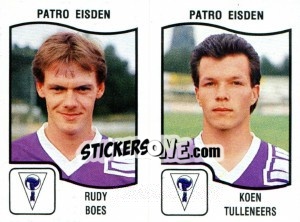 Cromo Rudy Boes / Koen Tulleneers - Football Belgium 1989-1990 n. 385 - Panini