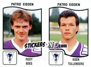 Cromo Rudy Boes / Koen Tulleneers - Football Belgium 1989-1990 - Panini