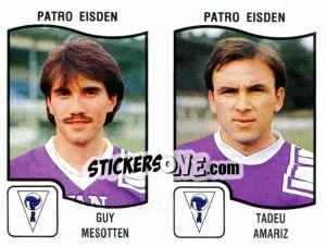 Figurina Guy Mesotten / Tadeu Amariz - Football Belgium 1989-1990 n. 386 - Panini