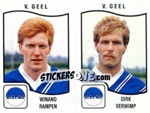 Sticker Winand Rampen / Dirk Verwimp - Football Belgium 1989-1990 - Panini