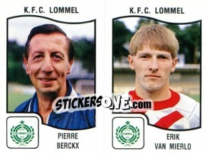 Sticker Pierre Berckx / Erik van Mierlo - Football Belgium 1989-1990 - Panini