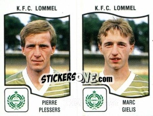 Figurina Pierre Plessers / Marc Giels - Football Belgium 1989-1990 n. 400 - Panini