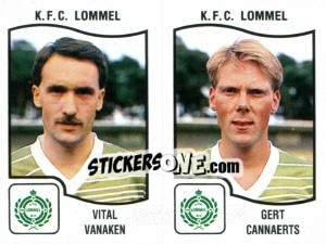 Cromo Vital Vanaken / Gert Cannaerts - Football Belgium 1989-1990 - Panini