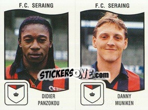 Figurina Didier Panzokou / Danny Muniken - Football Belgium 1989-1990 - Panini