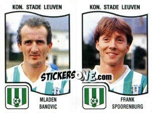 Figurina Mladen Banovic / Frank Spoorenburg - Football Belgium 1989-1990 - Panini