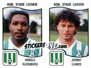 Figurina Arnold Rijsenburg / Johnny Iliands - Football Belgium 1989-1990 n. 428 - Panini