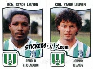 Sticker Arnold Rijsenburg / Johnny Iliands - Football Belgium 1989-1990 - Panini