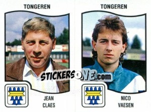 Figurina Jean Claes / Nico Vaesen - Football Belgium 1989-1990 n. 429 - Panini