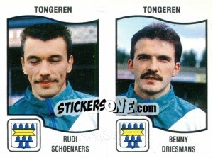 Sticker Rudi Schoenaers / Benny Driesmans - Football Belgium 1989-1990 n. 430 - Panini