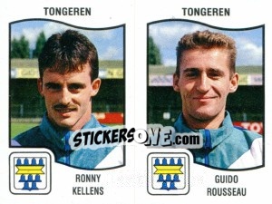 Cromo Ronny Kellens / Guido Rousseau - Football Belgium 1989-1990 - Panini