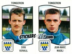 Sticker Dirk Verwijl / Jean-Marc Madej - Football Belgium 1989-1990 - Panini