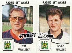 Figurina Tom Frivaldsky / Benoit Mailleux - Football Belgium 1989-1990 n. 435 - Panini
