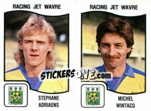 Cromo Stephane Adriaens / Michel Wintacq - Football Belgium 1989-1990 - Panini