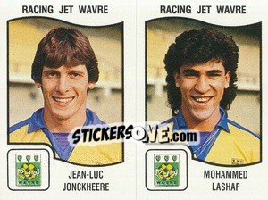 Sticker Jean-Luc Jonckheere / Mohammed Lashaf - Football Belgium 1989-1990 - Panini