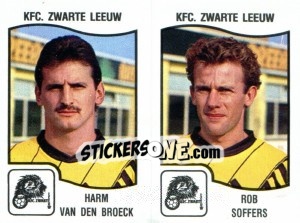 Figurina Harm van den Broeck / Rob Soffers - Football Belgium 1989-1990 - Panini