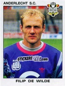 Cromo Filip de Wilde - Football Belgium 1992-1993 - Panini