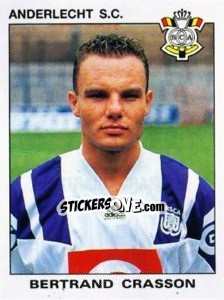 Sticker Bertrand Crasson - Football Belgium 1992-1993 n. 6 - Panini
