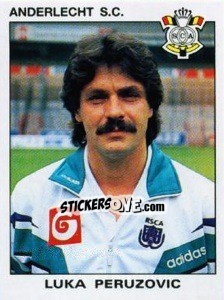 Sticker Luka Peruzovic - Football Belgium 1992-1993 n. 8 - Panini