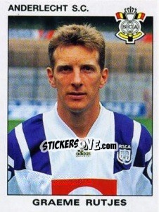 Sticker Graeme Rutjes - Football Belgium 1992-1993 - Panini