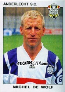 Sticker Michel de Wolf - Football Belgium 1992-1993 - Panini