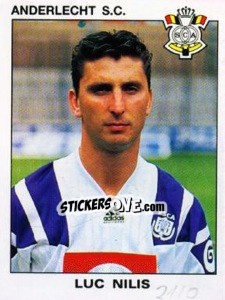 Figurina Luc Nilis - Football Belgium 1992-1993 - Panini