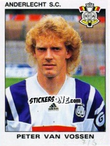 Sticker Peter van Vossen - Football Belgium 1992-1993 n. 18 - Panini