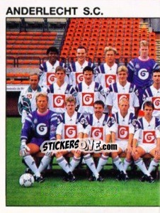 Figurina Team - Football Belgium 1992-1993 n. 19 - Panini