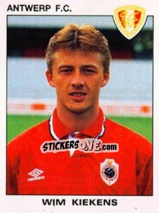 Figurina Wim Kiekens - Football Belgium 1992-1993 - Panini