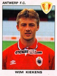 Sticker Wim Kiekens - Football Belgium 1992-1993 n. 24 - Panini