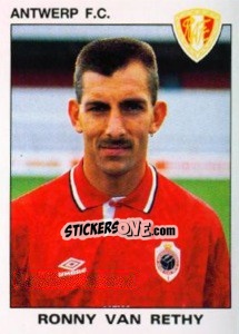Sticker Ronny van Rethy - Football Belgium 1992-1993 n. 25 - Panini