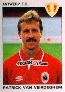 Sticker Patrick van Veirdegheim - Football Belgium 1992-1993 n. 29 - Panini